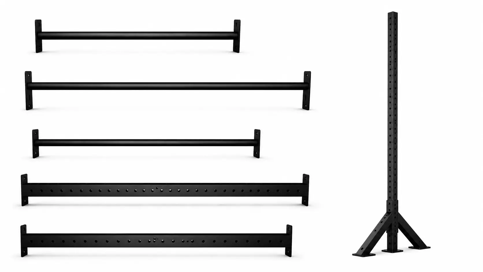 7 Gym Equipment parts Low-poly 3D model