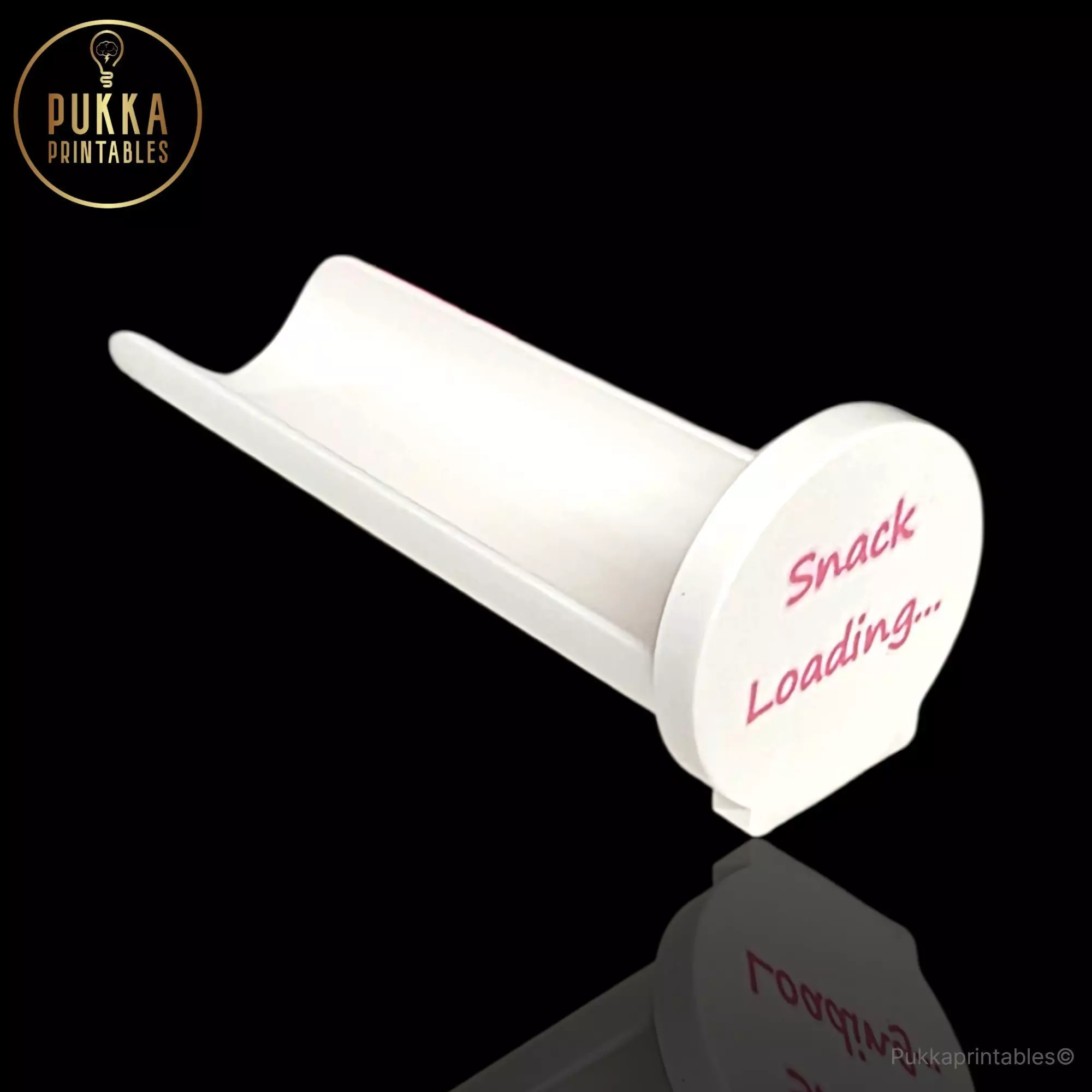 3D Printable Pringle-Style Snack Tray Lid with Customizable Text 3D print model