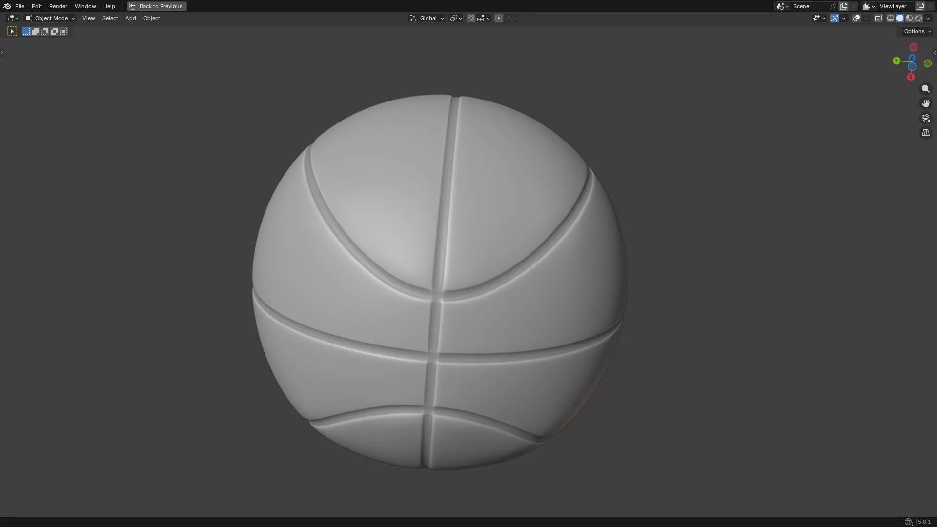 Basketball 3D print model