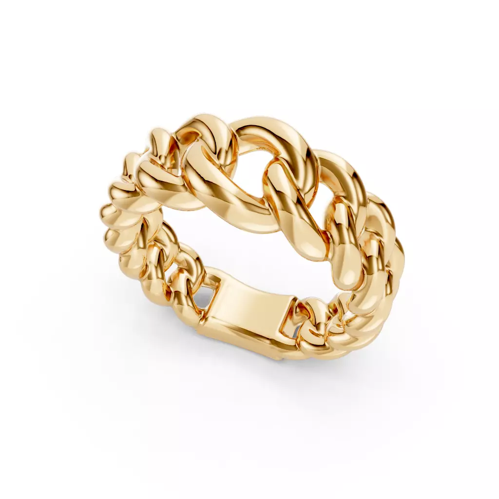 Cuban Chain Ring 3D print model