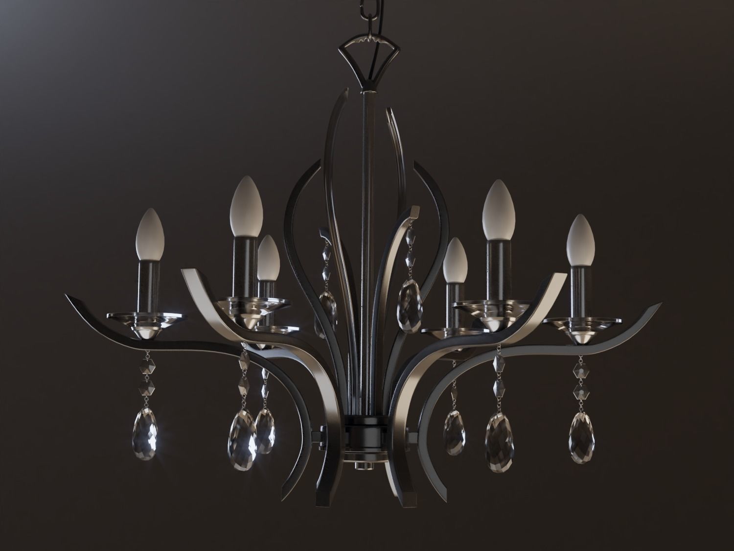 3d Model Interior Modern Chandelier Cgtrader Modern Chandelier 3d Model Obj Fbx Blend Dae Mtl 1