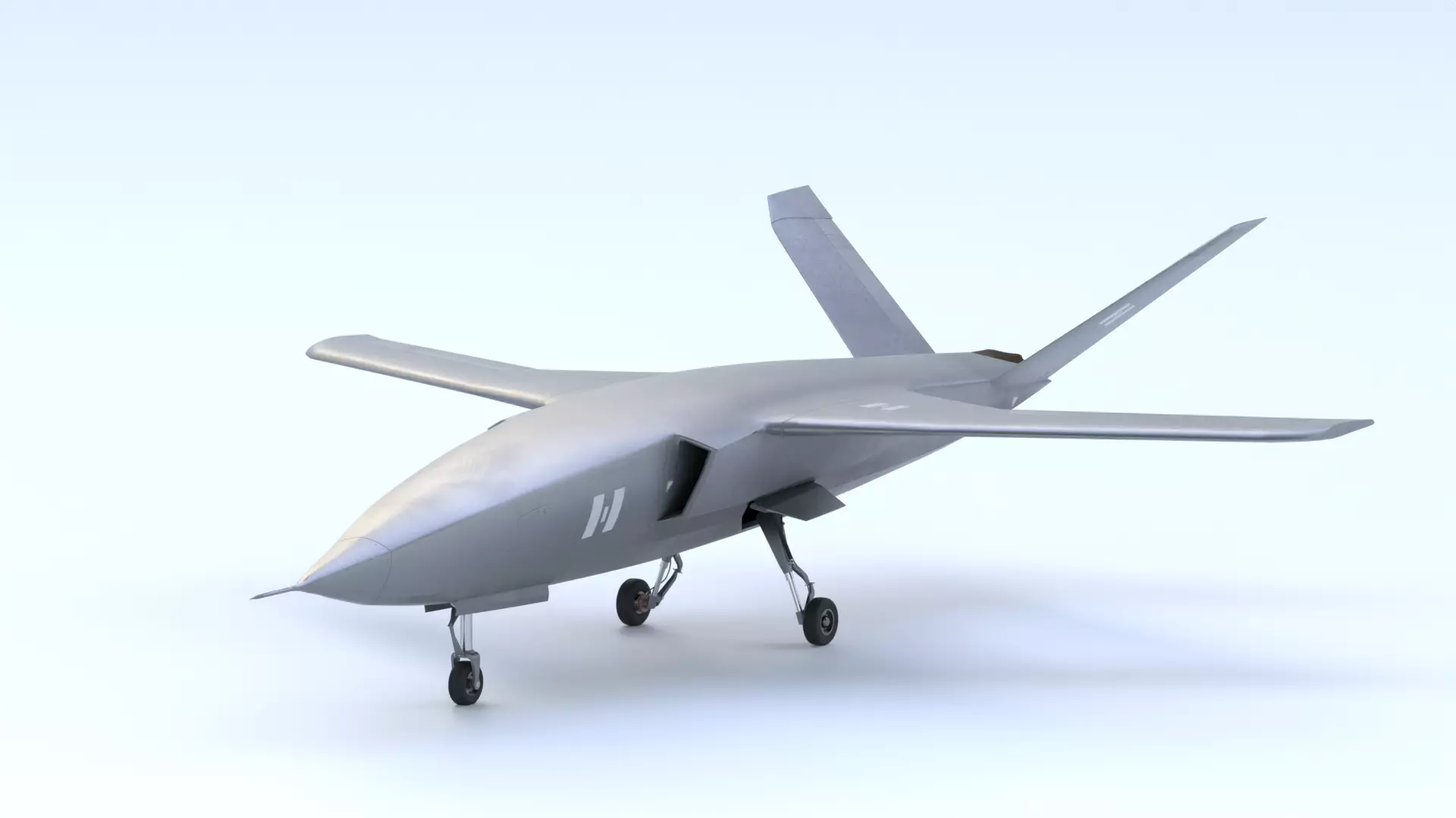 Helsing CA-1 Europa - GERMANYS COMBAT DRONE - EISWOLF1 Low-poly 3D model