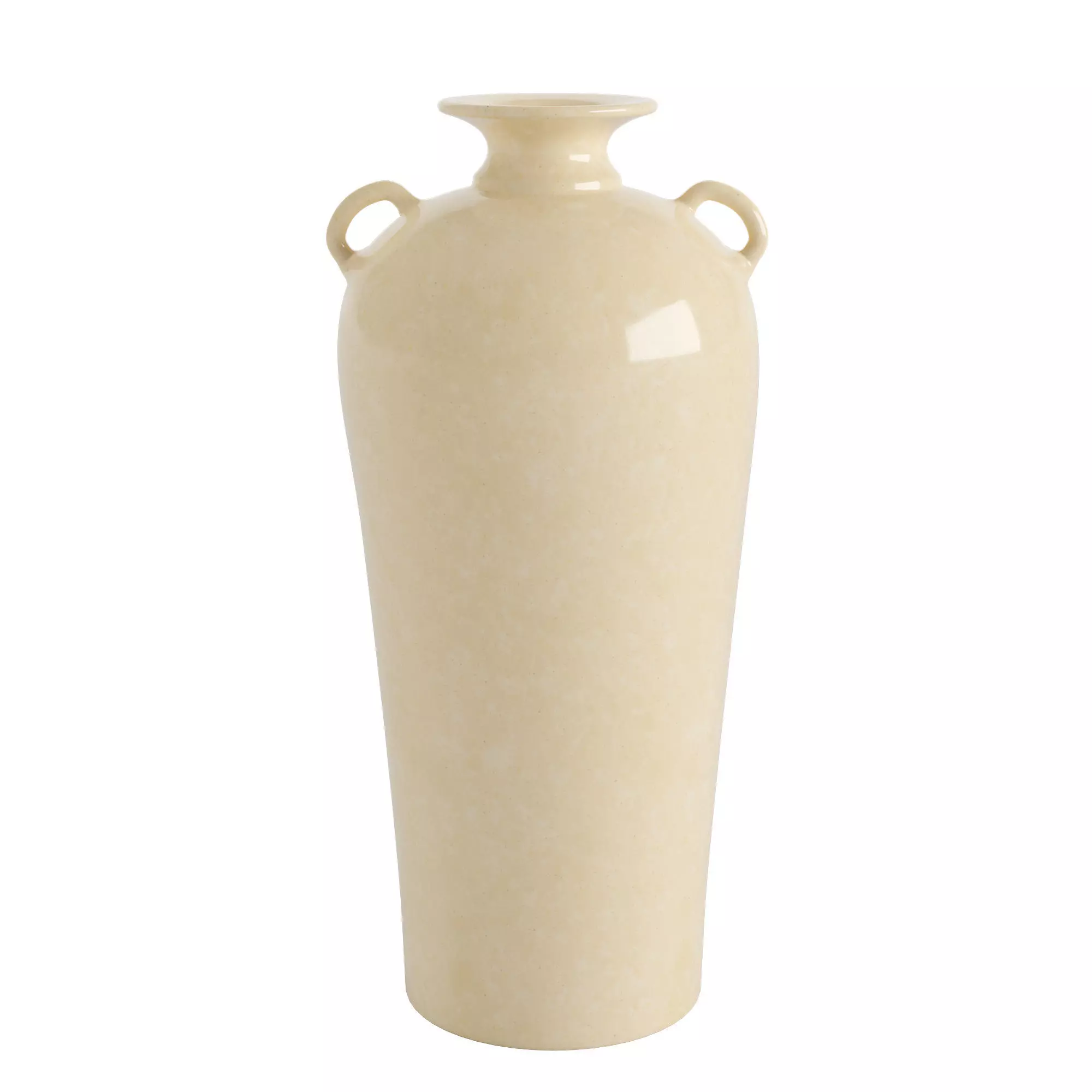 Ephemere Light Beige Ceramic Vase 3D model