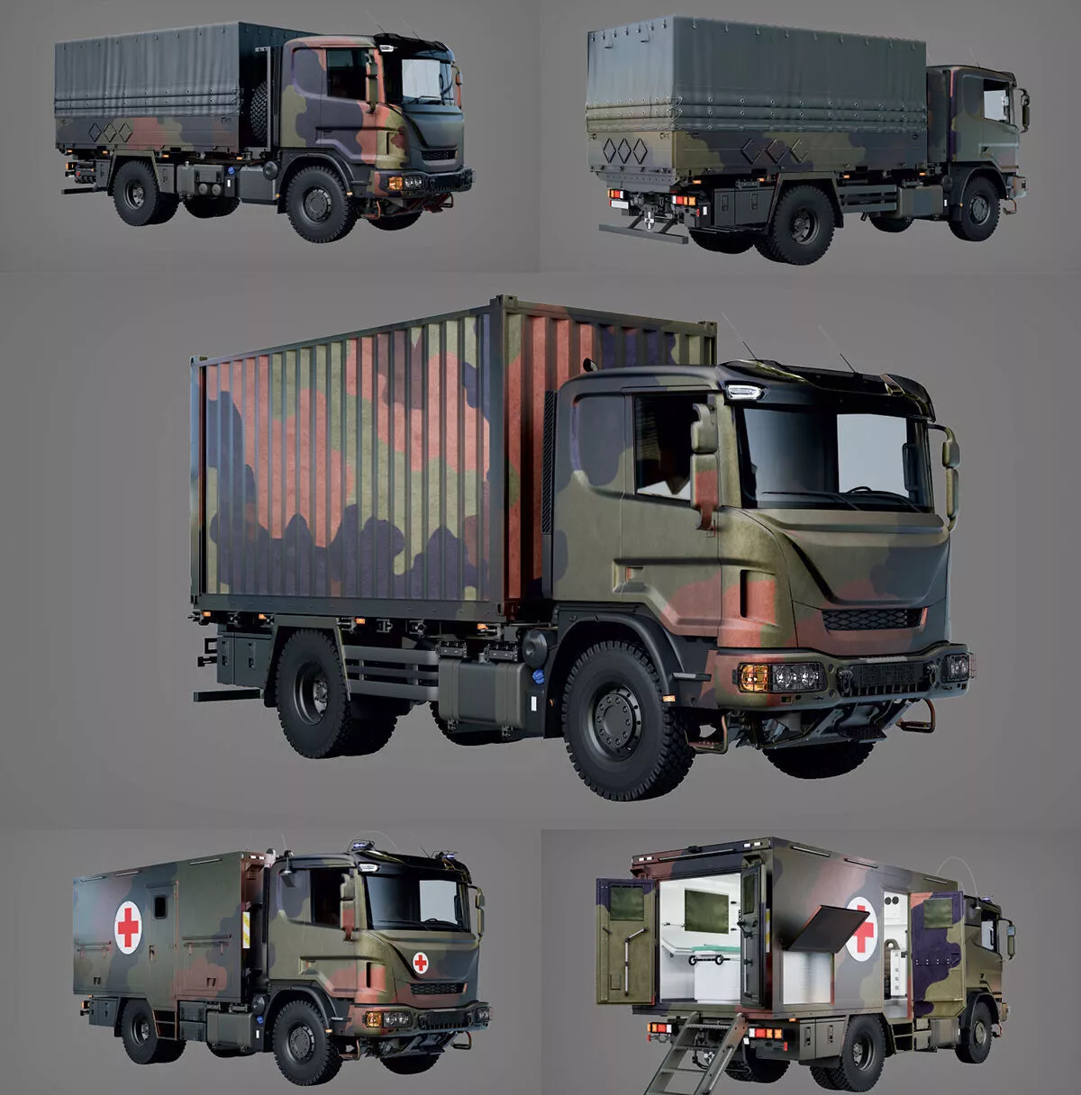 Dosch 3D - Defense Truck Details 3D model