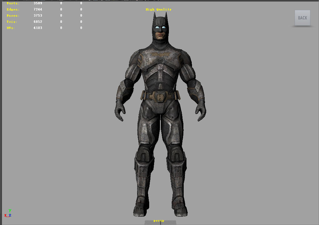 Batman Free low-poly 3D model_4