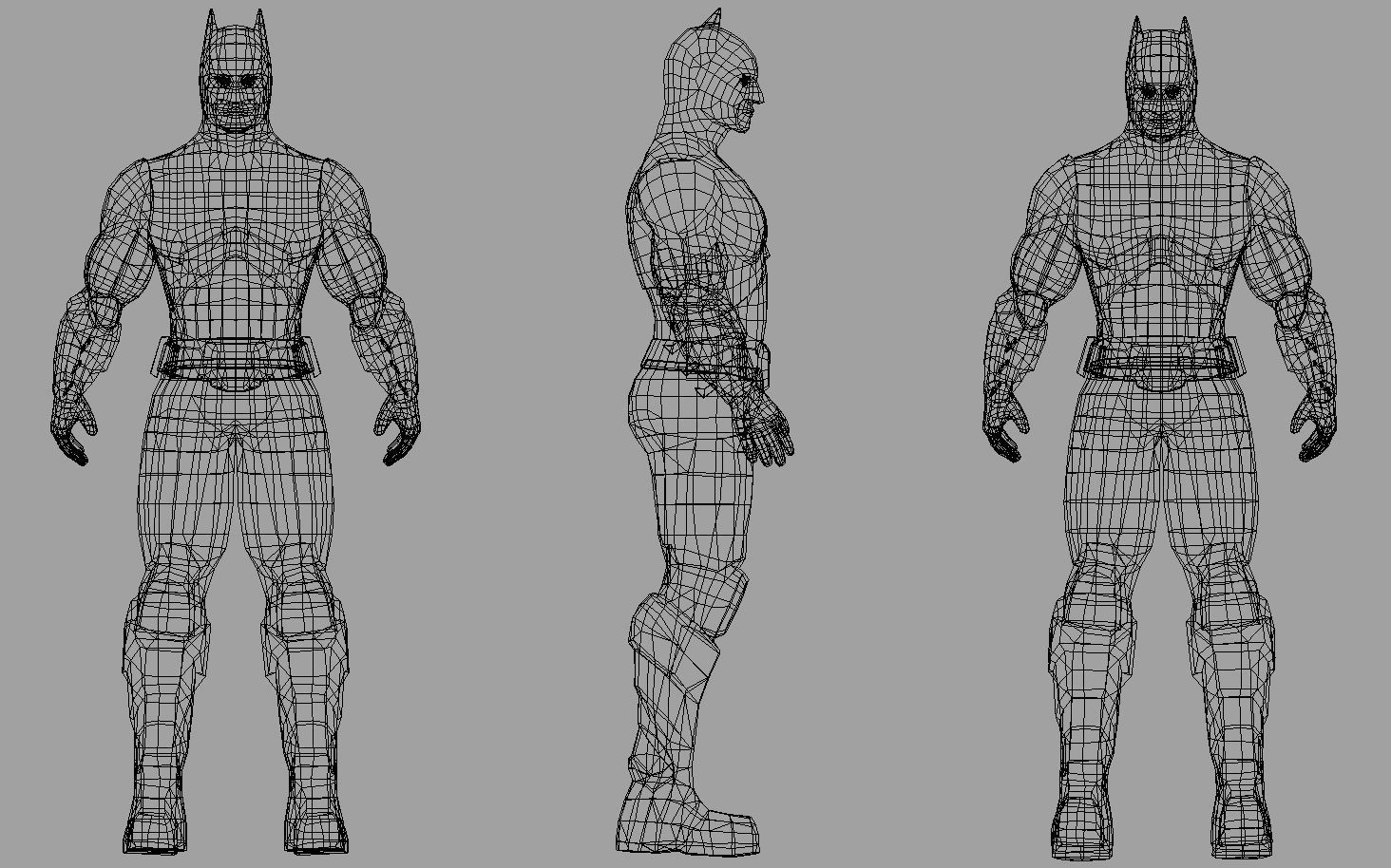 Batman Free low-poly 3D model_7