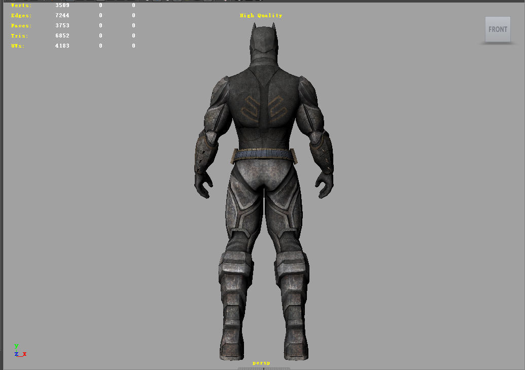 Batman Free low-poly 3D model_5