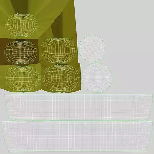 Bowl of Green Olives 3D model 2