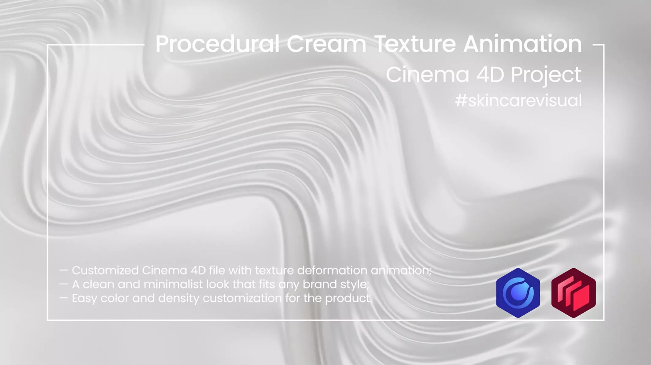 Procedural Cream Texture Macro Animation - Cinema 4D Redshift Texture