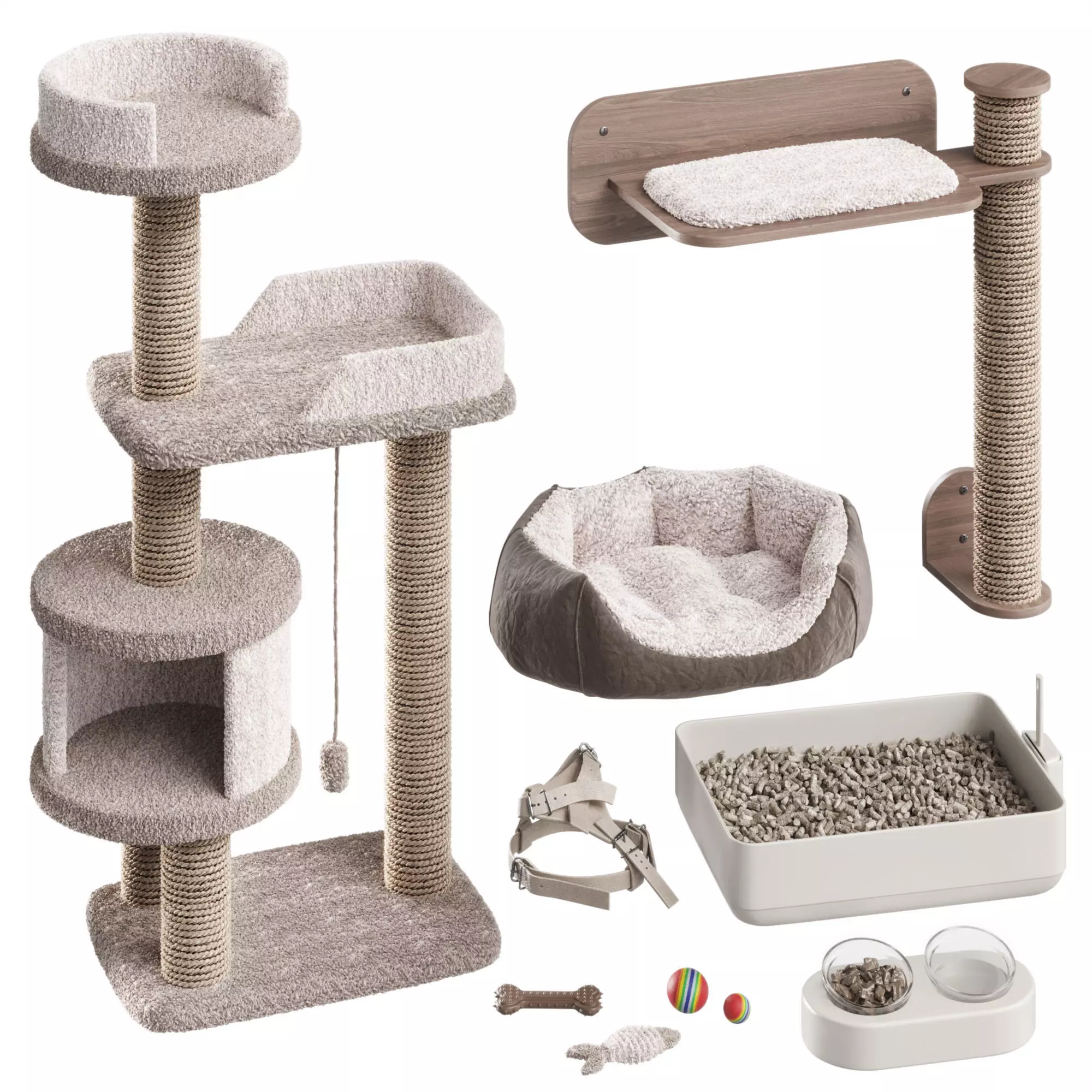 Accessories for cats and small dogs No 4 3D model