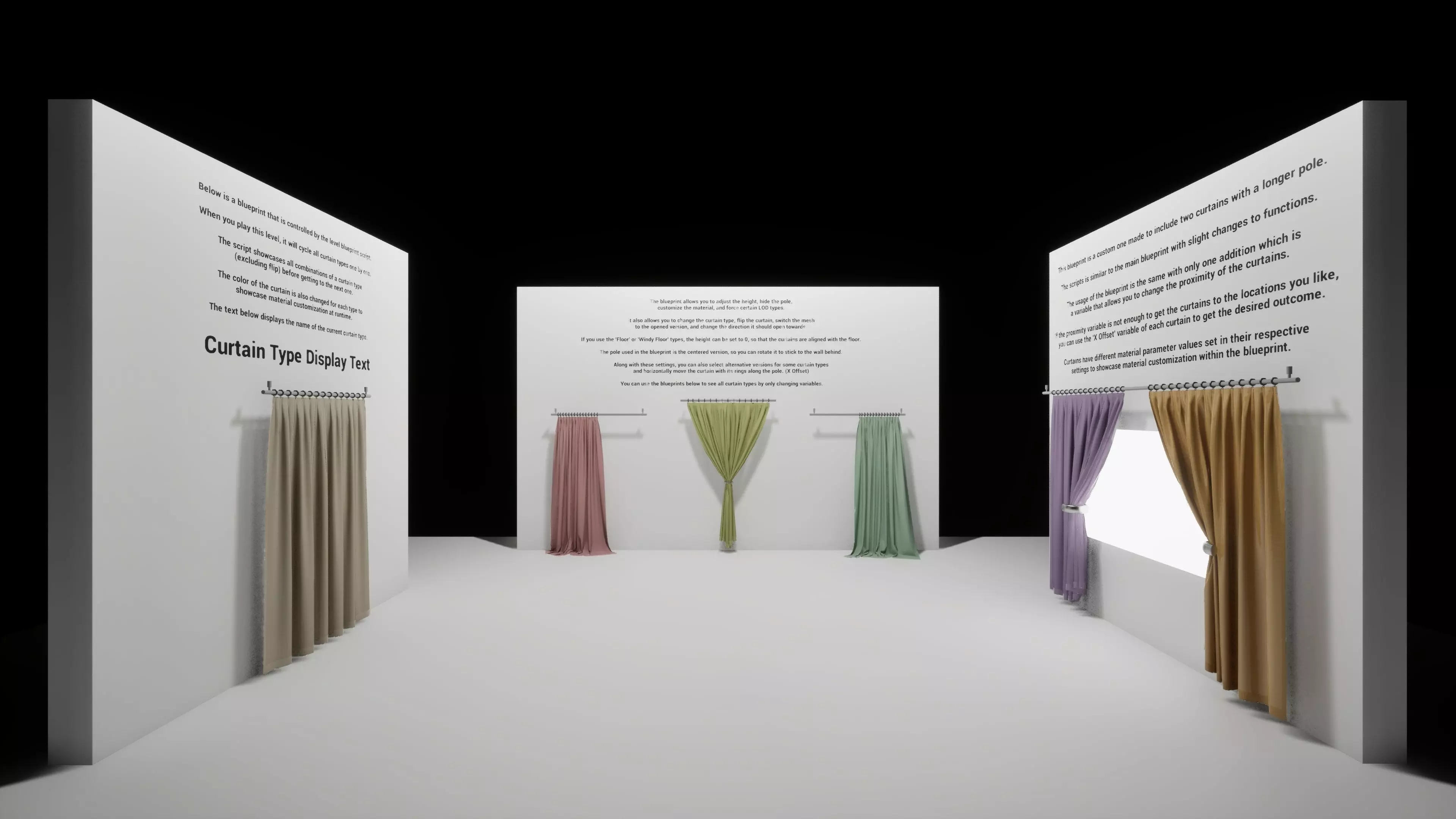 Curtain Pack 3D model