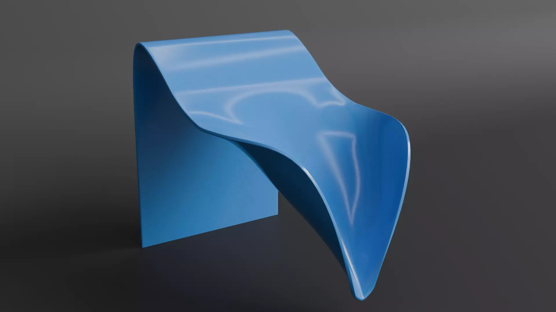 Plastic Curved Drain Soap Holder with PBR Material 3D model