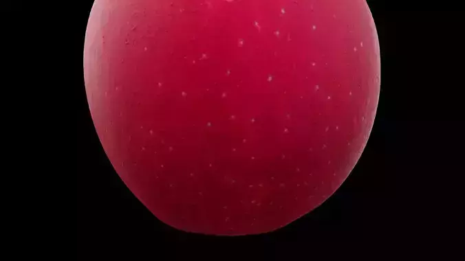 Red Apple Fruit 3D model 4