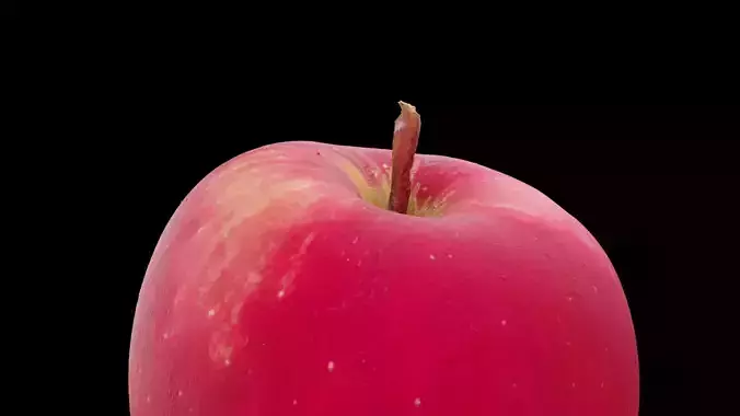 Red Apple Fruit 3D model 3