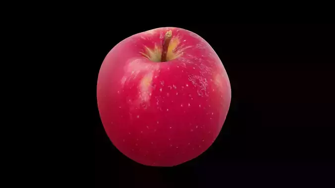 Red Apple Fruit 3D model