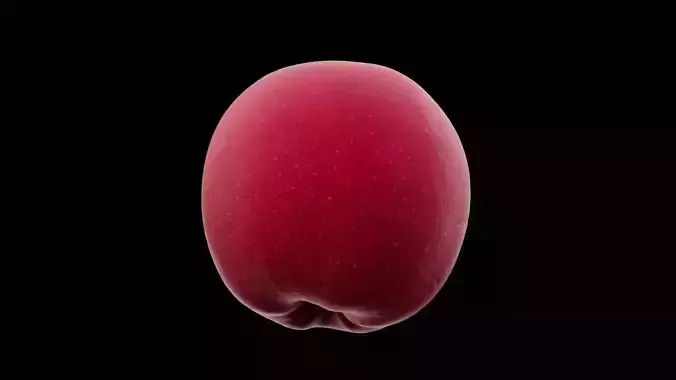 Red Apple Fruit 3D model 7