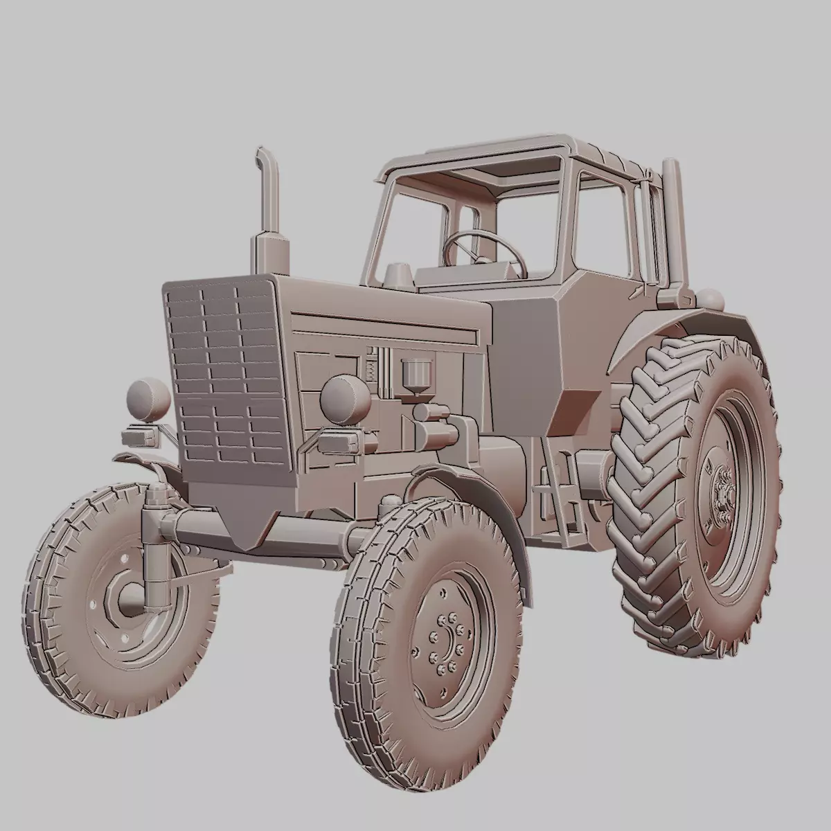 B 80 Tractor 3D Printable 3D print model