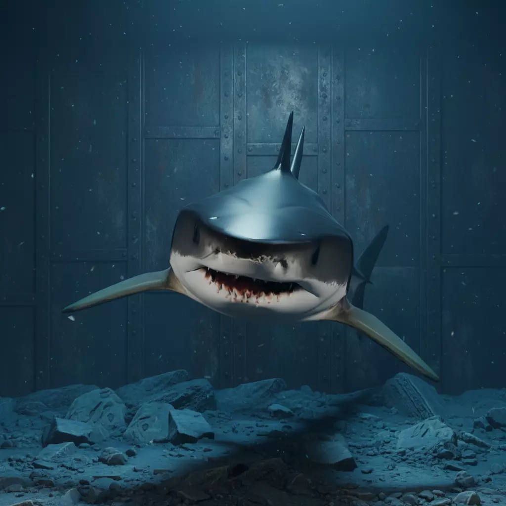 Abyssal Predator Realistic Shark 3D Model Low-poly 3D model