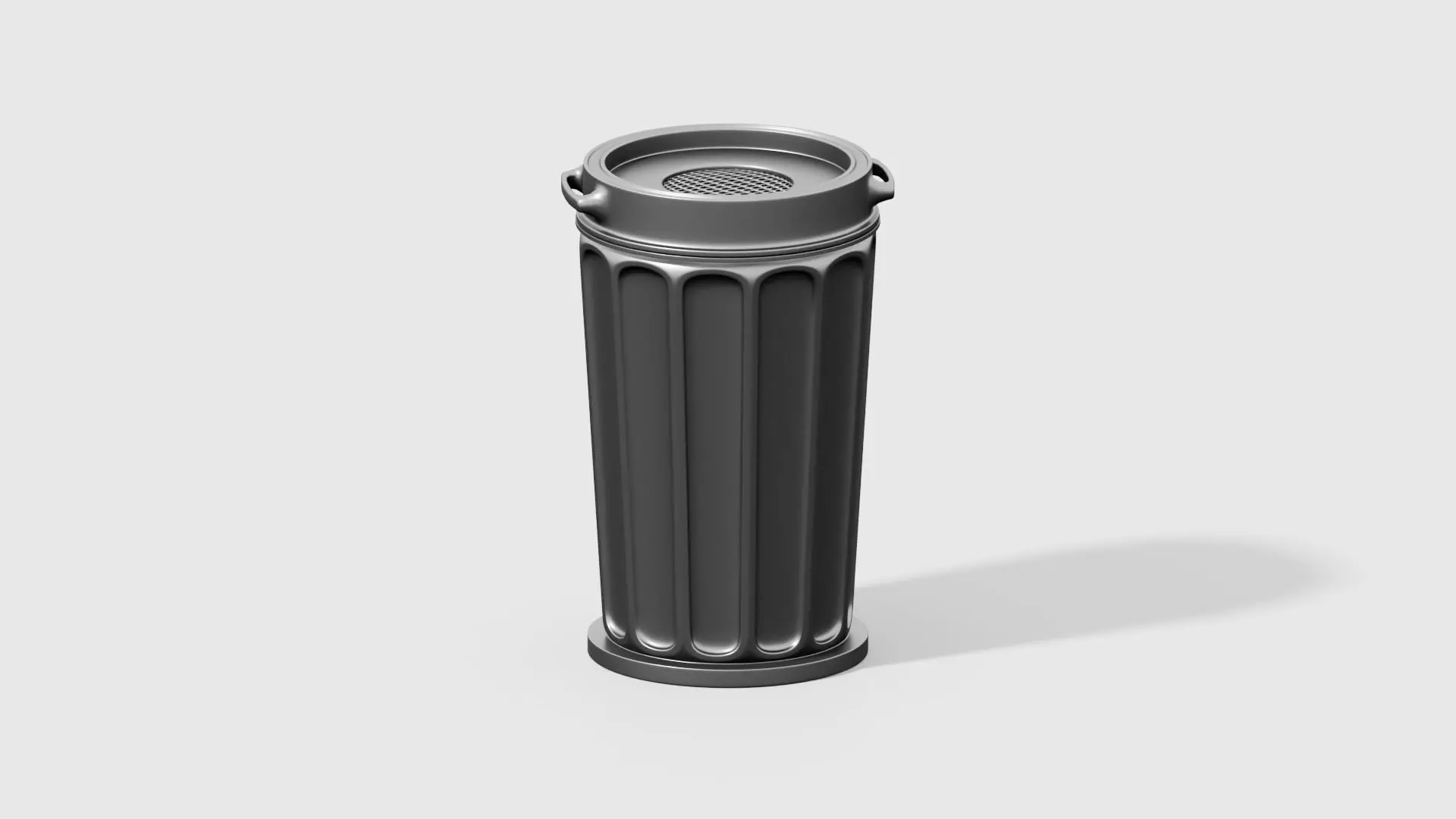 City Trash Can Free 3D model