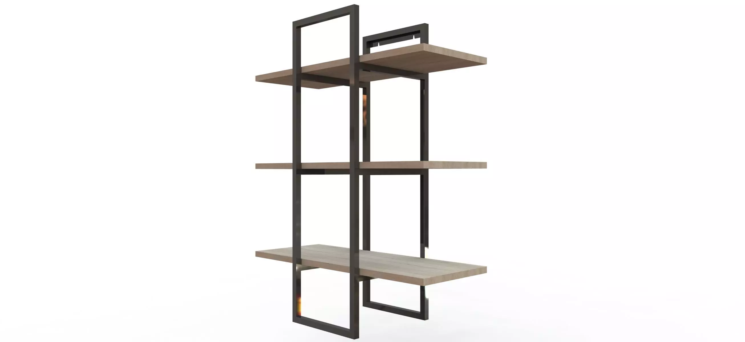 Industrial Modular Shelf 3D model