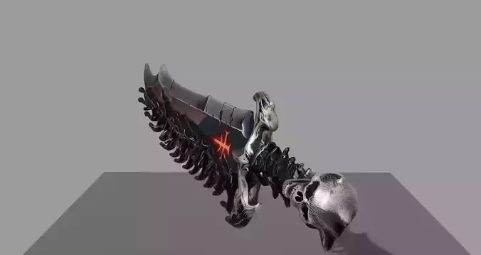 DVL3DStudio Skullbound Sword Low Poly Game Ready