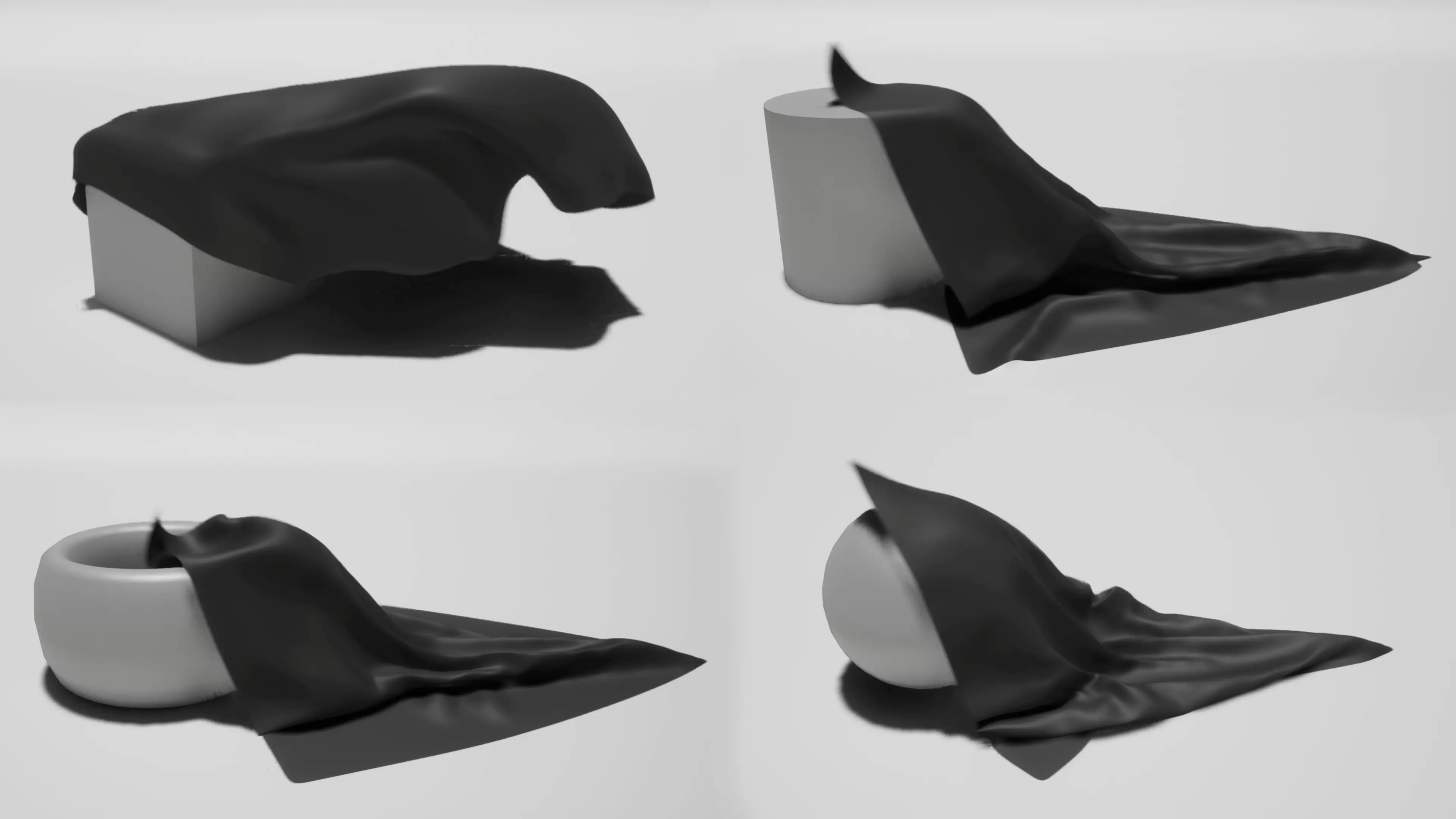 Cloth Cover Models and Reveal Animations 3D model