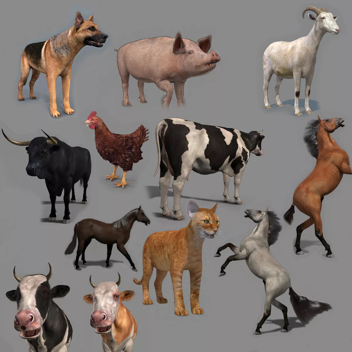 Wanted Farm Pack 3D model