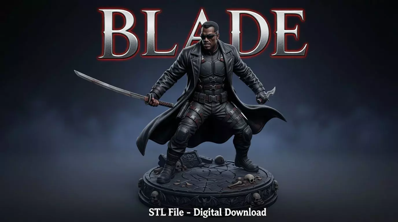 Blade Vampire Hunter STL File Digital Download 3D print model
