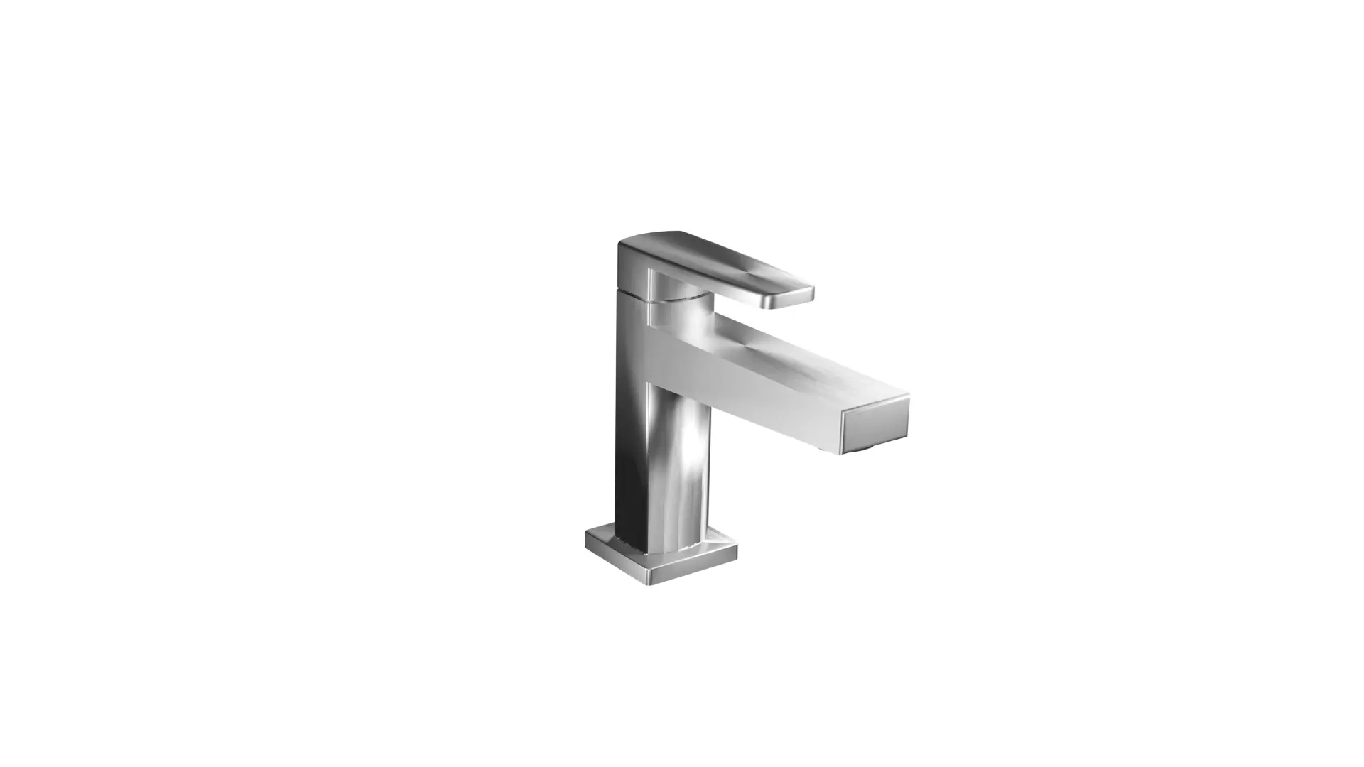 Countertop Bathroom Faucet - Lift Low-poly 3D model
