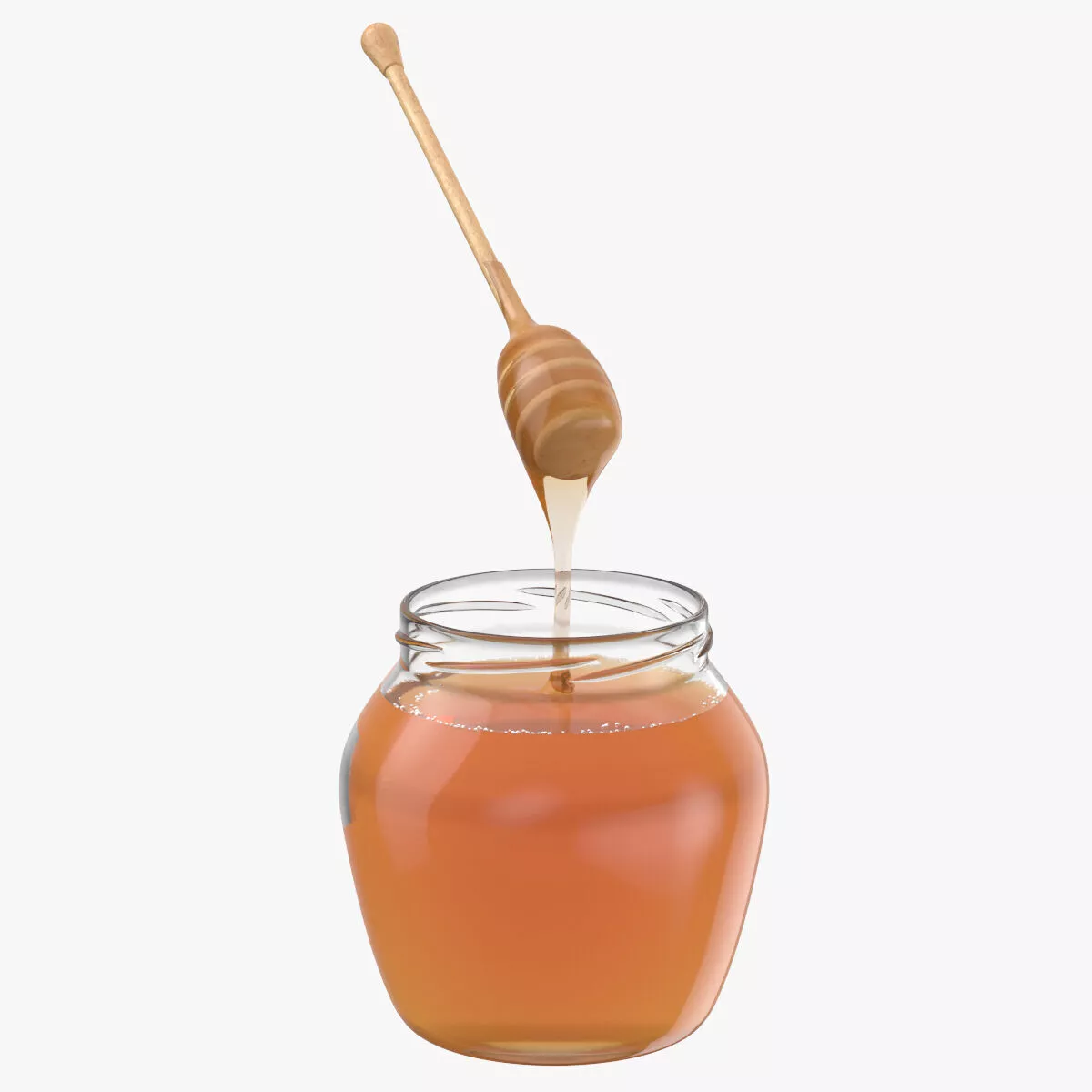 Honey in a Jar with Dipper 3D model