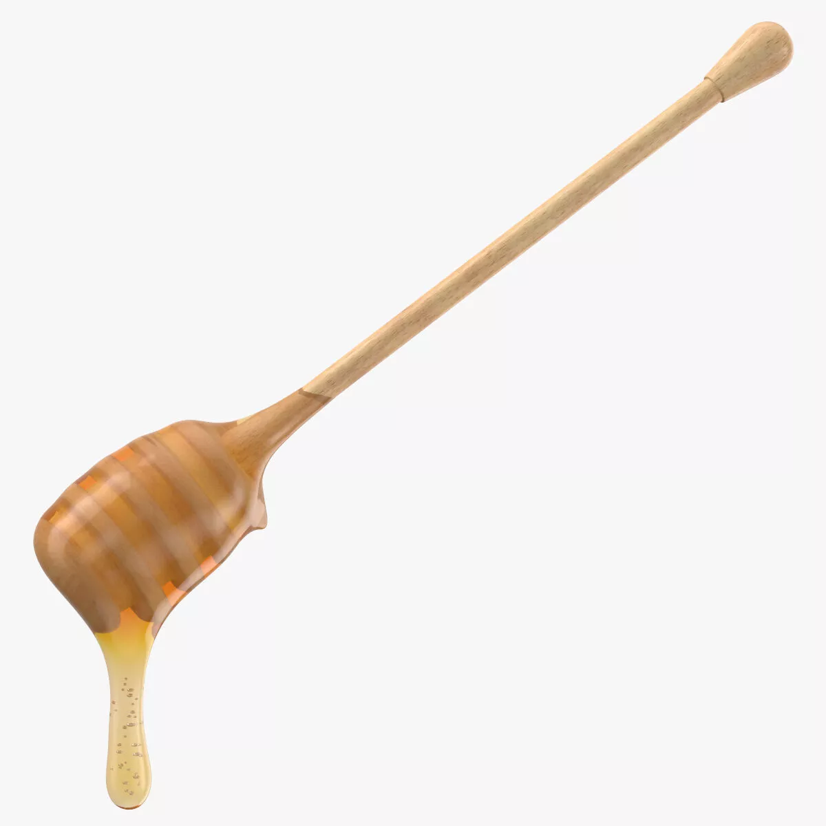 Honey Dipper with Honey 3D model