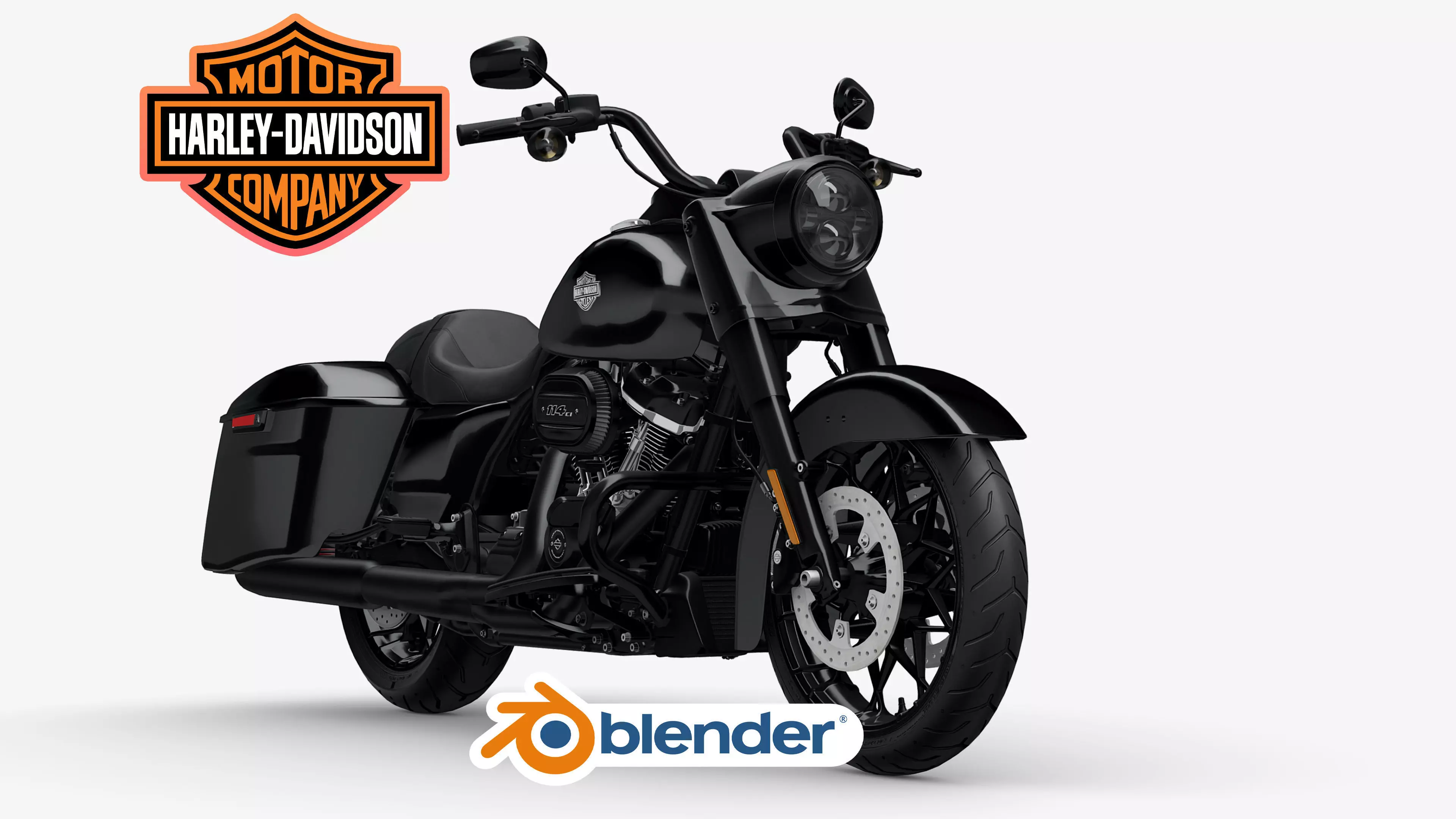 2025 Harley Davidson Road King Special FLHRXS Motorcycle Bike Low-poly 3D model