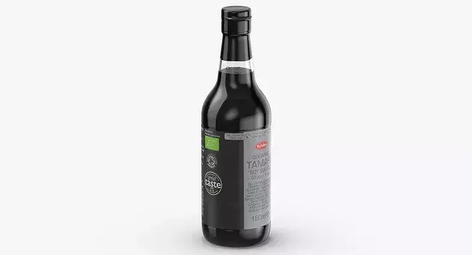 Soy Sauce Bottle 01 3D model 6