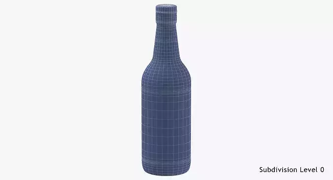 Soy Sauce Bottle 01 3D model 2