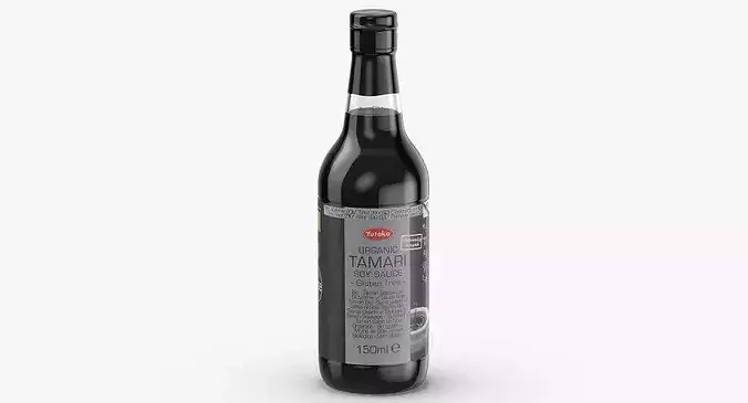 Soy Sauce Bottle 01 3D model 5