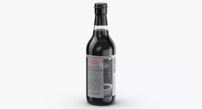 Soy Sauce Bottle 01 3D model 7