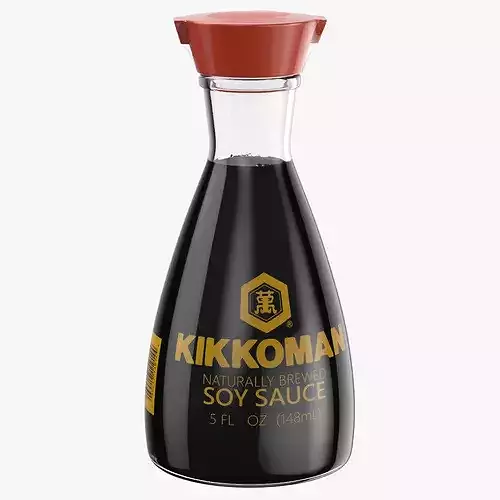 Soy Sauce Bottle 02 3D model
