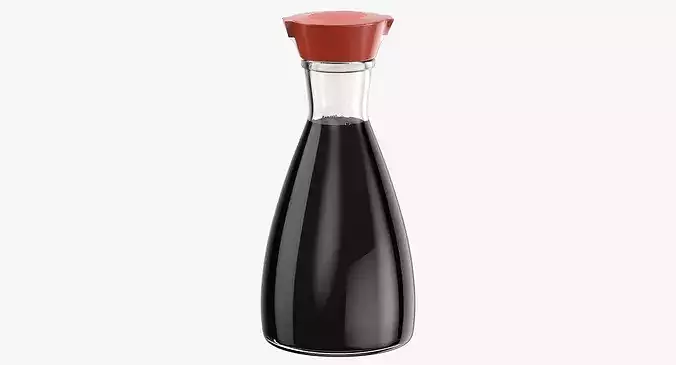 Soy Sauce Bottle 02 Generic 3D model 4