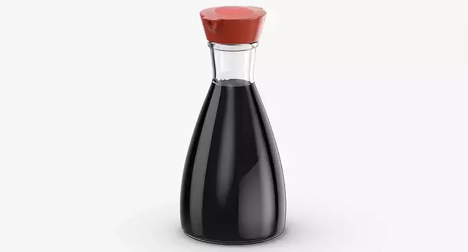 Soy Sauce Bottle 02 Generic 3D model 6