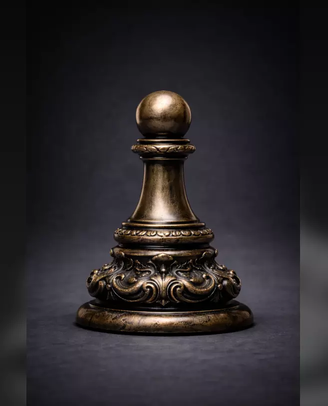 Ornamental Chess Pawn Sculpture - Decorative Classic Pawn 3D print model