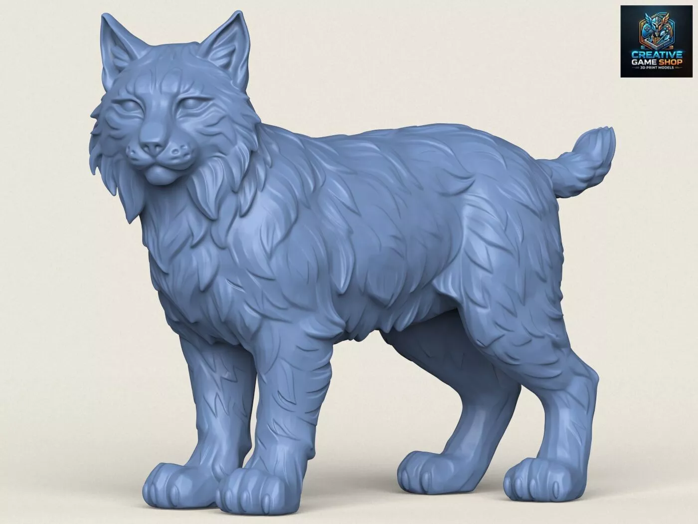 Wild Lynx 3D print model
