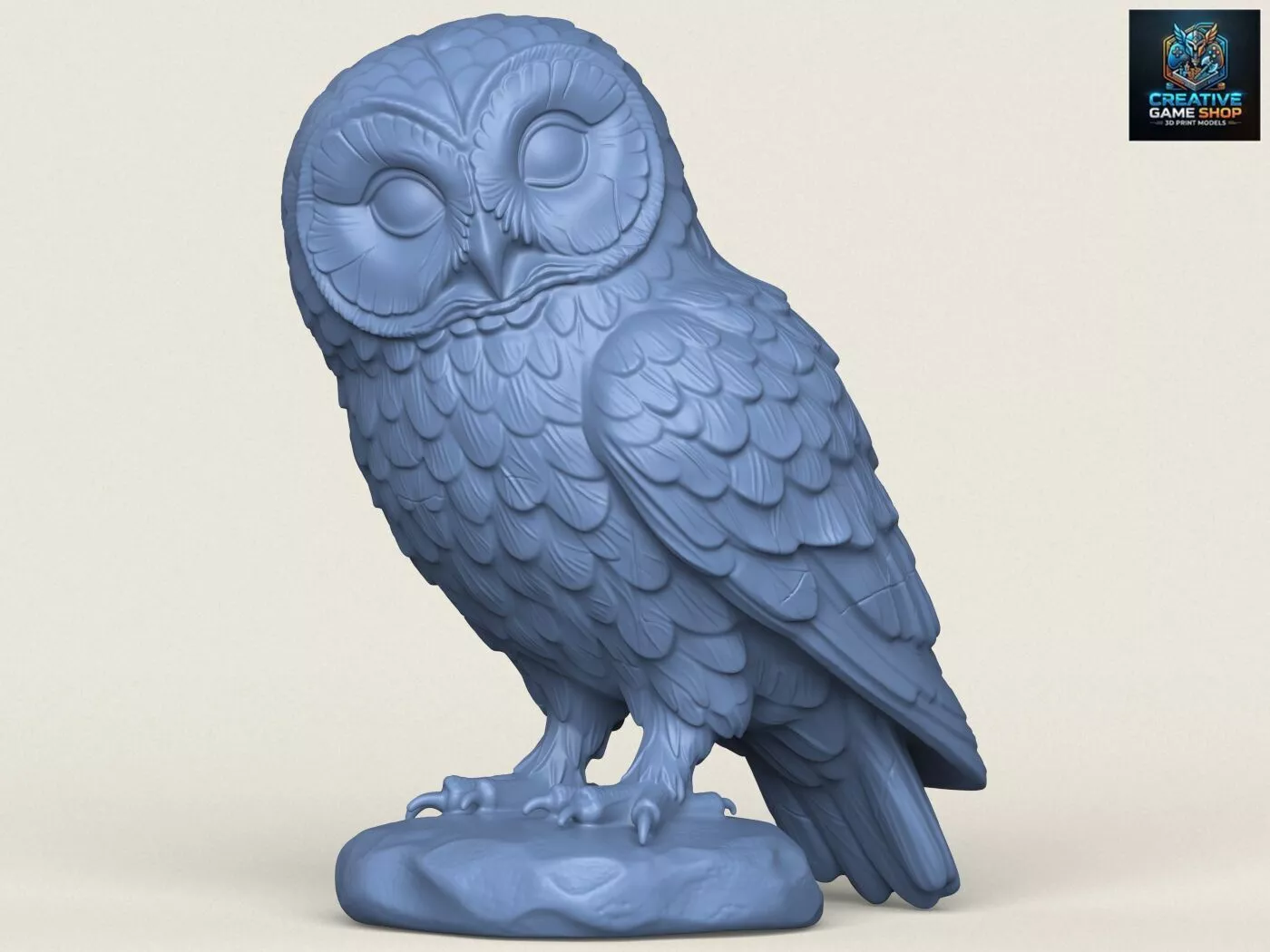 Owl Bird Sculpture 3D print model