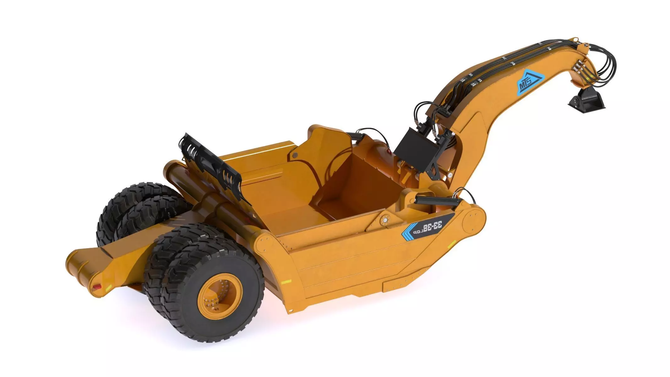 Mobile TrackSolutions 33-38LGP Gooseneck Scraper 3D model