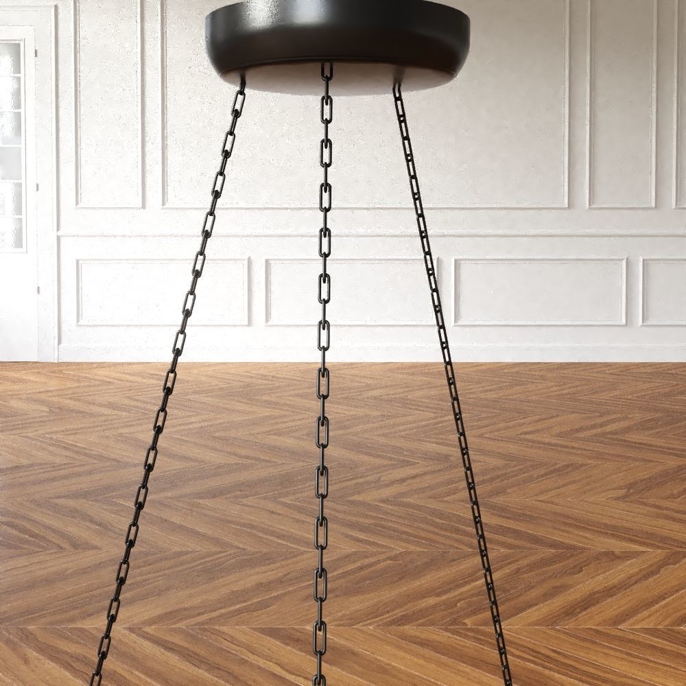 Arteriors Vaughn Fixed Chandelier  Low-poly 3D model_11