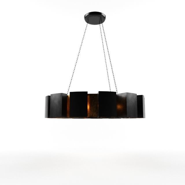 Arteriors Vaughn Fixed Chandelier  Low-poly 3D model_4