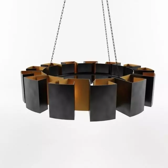 Arteriors Vaughn Fixed Chandelier  Low-poly 3D model_0