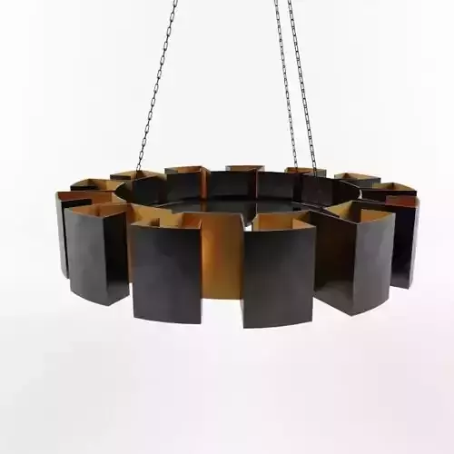 Arteriors Vaughn Fixed Chandelier  Low-poly 3D model Arteriors Vaughn Fixed Chandelier  Low-poly 3D model