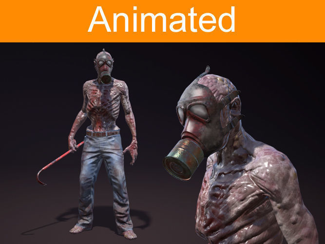 Character Crazy Low-poly 3D model