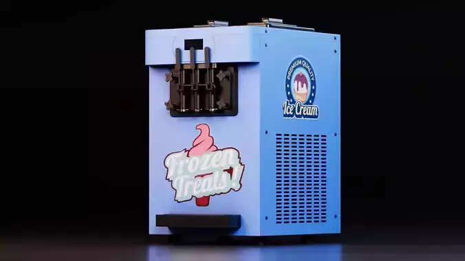 Commercial Ice Cream Machine 3D model