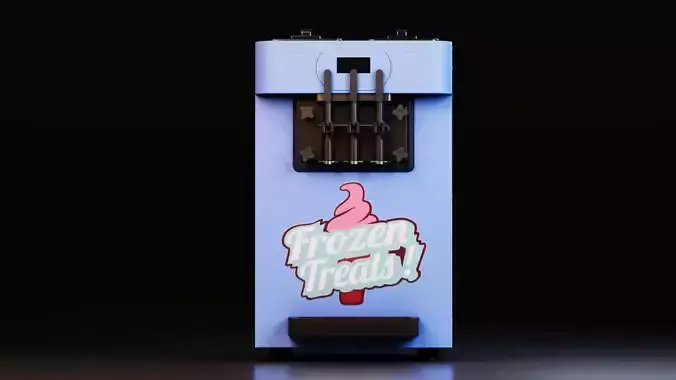 Commercial Ice Cream Machine 3D model 3